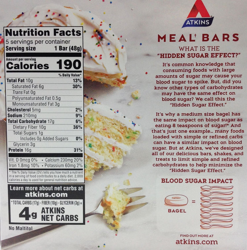 Atkins Nutritionals Meal Bars (5 bars)