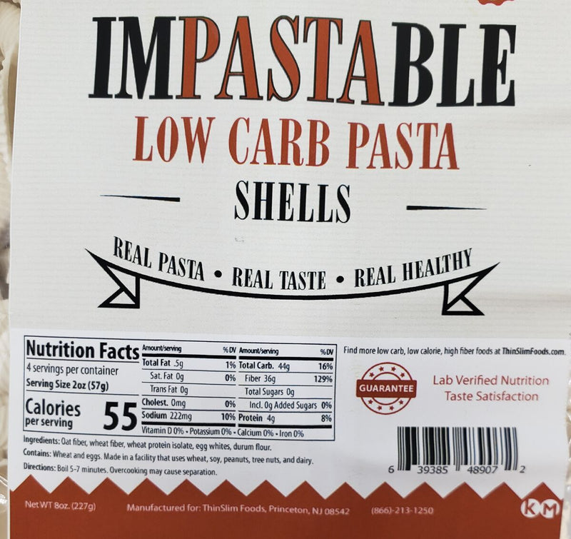 ThinSlim Foods Impastable Low Carb Pasta