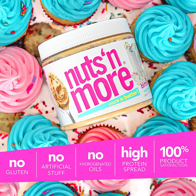 Nuts 'n More Protein Peanut Spread, Birthday Cake 16 oz. 