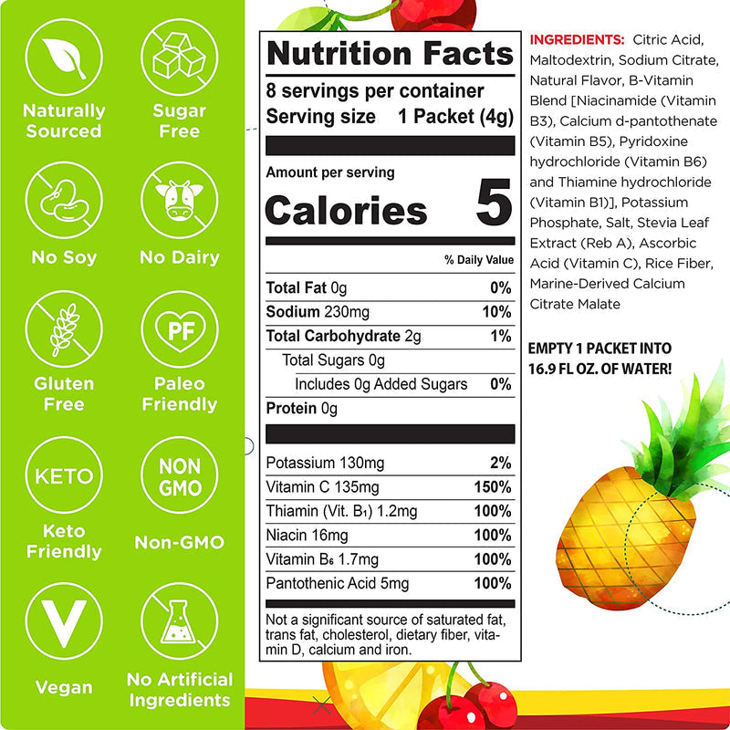 Stur Hydration Plus Electrolytes + Antioxidants 8 Packets/Box
