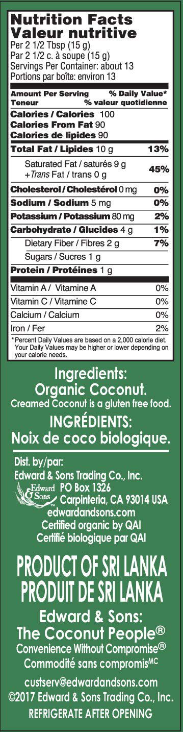 Let's Do Organic Creamed Coconut 7 oz. 