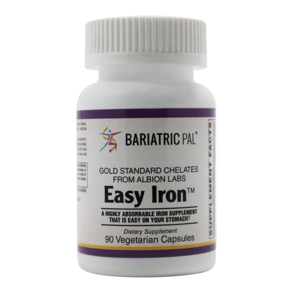 BariatricPal Easy Iron™ (25mg) Capsules - Highly Absorbable & Easy On Your Stomach!