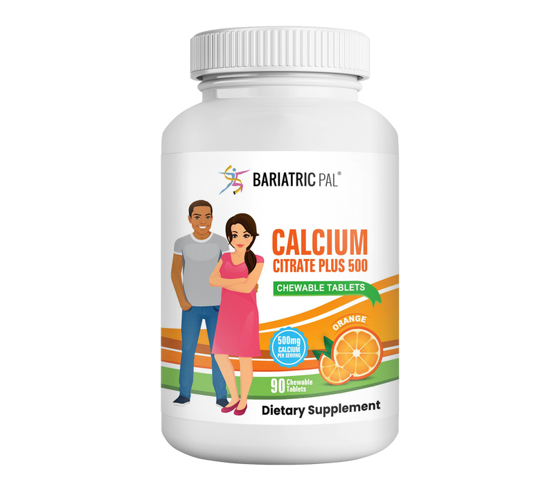 BariatricPal Calcium Citrate 500mg Chewable Tablets - Orange