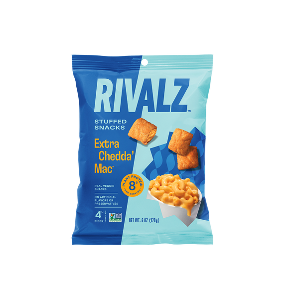 Stuffed Protein Snacks by Rivalz Snacks - Extra Chedda' Mac