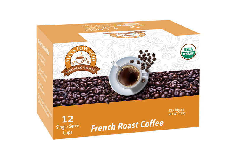 Alex's Low Acid Organic Coffee™ K-Cups - French Roast