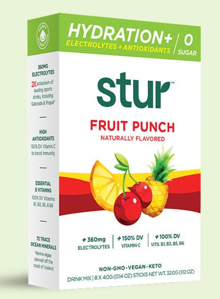 Stur Hydration Plus Electrolytes + Antioxidants 8 Packets/Box