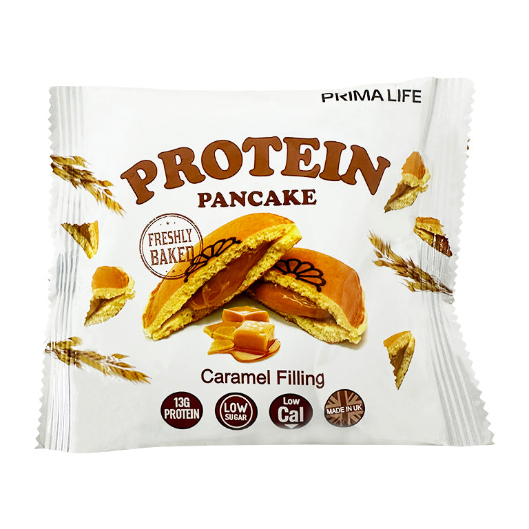 Fluffy High Protein Pancakes with Luscious Creamy Fillings by Prima Life