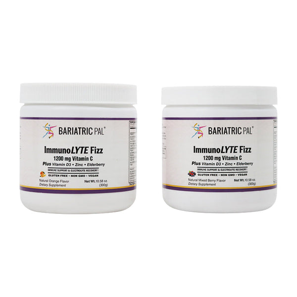 ImmunoLYTE Fizz by BariatricPal with 1200mg Vitamin C Plus D3, Zinc & Elderberry - Immune Support & Electrolyte Recovery!