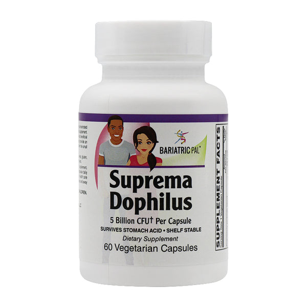 BariatricPal Suprema Dophilus Prebiotic & Probiotic Gastrointestinal & Immune Health 5 Billion CFU Vegetarian Capsules (60ct)