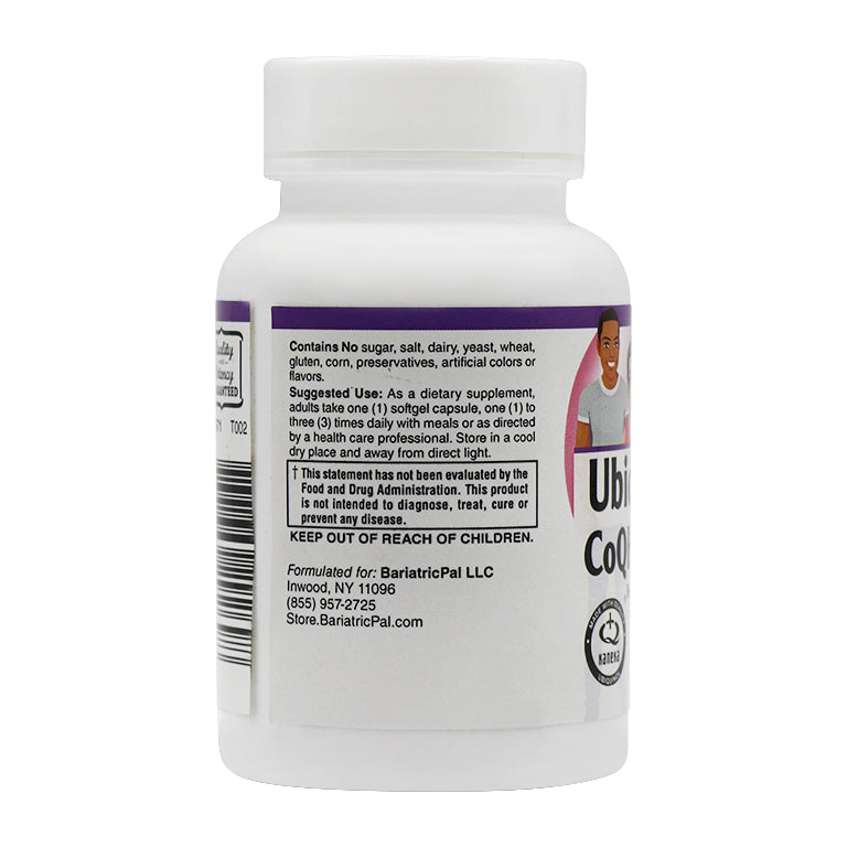 Ubiquinol CoQH Reduced Form of CoQ10 for Enhanced Absorption 100mg - Easy Swallow Softgels by BariatricPal 