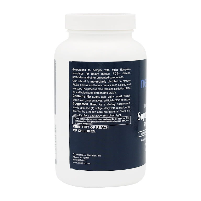 Enteric Coated Super Omega-3 Softgels 120's by Netrition