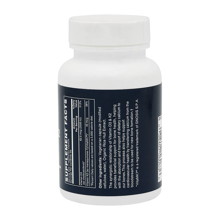 Vitamin D3 Plus K2 VCaps 60's by Netrition