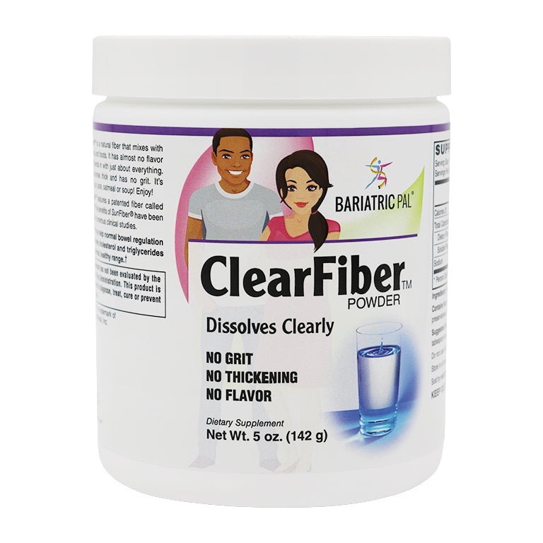 ClearFiber™ Powder by BariatricPal - Dissolves Clearly with No Grit, Thickening or Flavor!