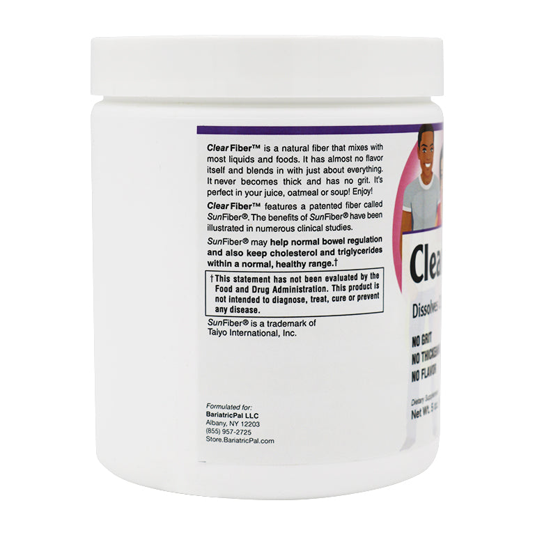 ClearFiber™ Powder by BariatricPal - Dissolves Clearly with No Grit, Thickening or Flavor!