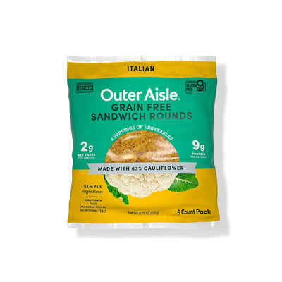 Outer Aisle Cauliflower Sandwich Rounds