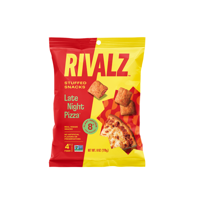 Stuffed Protein Snacks by Rivalz Snacks - Late Night Pizza