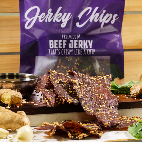 High Protein Beef Jerky Chips by Wicked Cutz