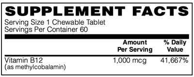 Coenzymated 1,000mcg Methyl B-12 by BariatricPal 