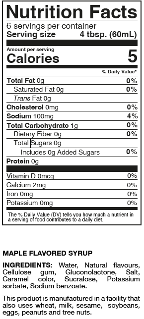 Proti Diet Maple Syrup 