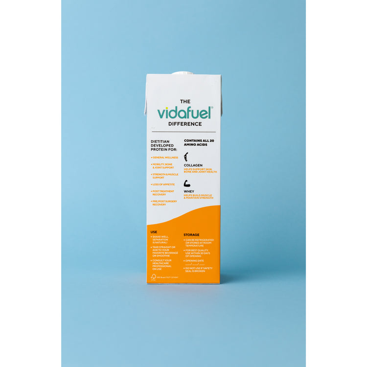 Wellness Protein Drink by VidaFuel - 16g Collagen & Whey Protein Per 2oz Shot