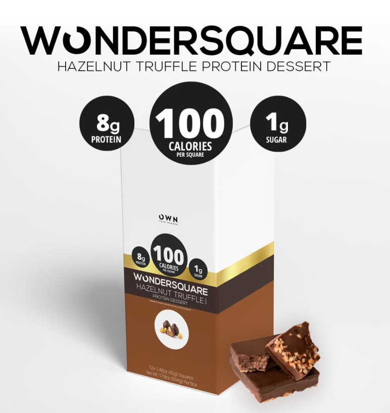 Wondersquare by OWN Your Hunger - The Revolutionary Cold Protein Dessert!