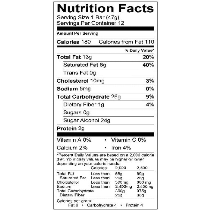 Asher's Chocolates Sugar Free Candy Bars