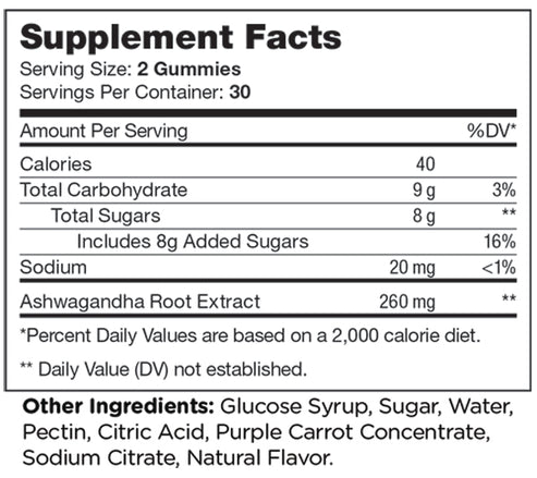 Chapter Six Kosher Ashwagandha Gummies by Zahler