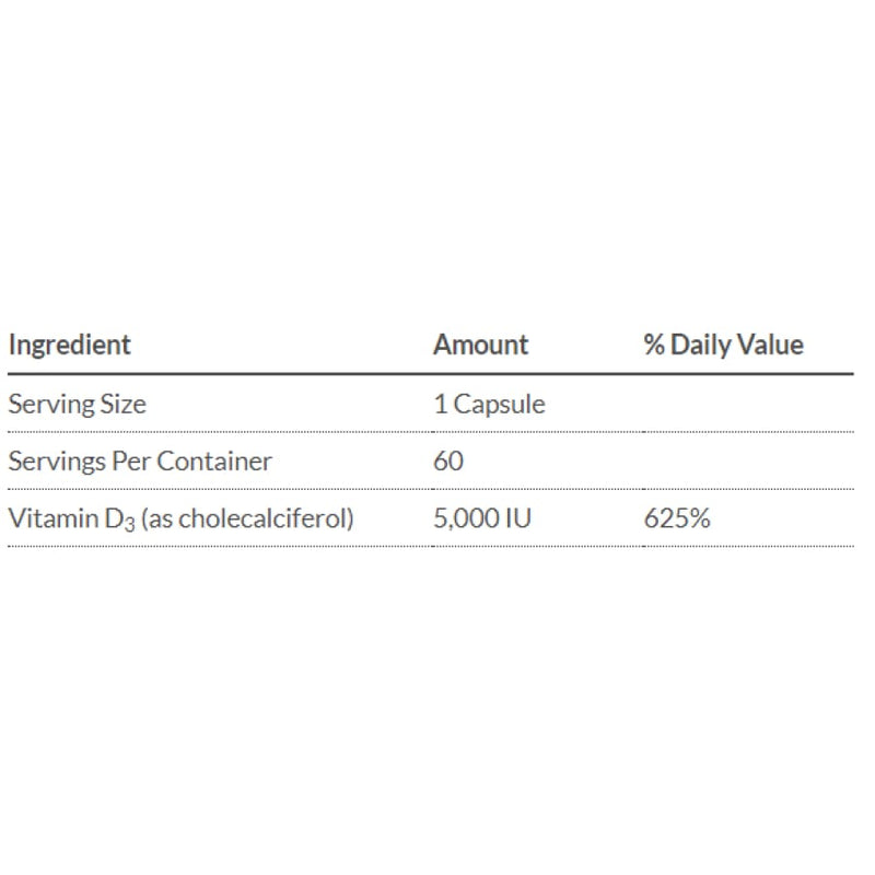Bariatric Advantage Vitamin D3 Easy-digest Mini Capsules (5,000 IU) 