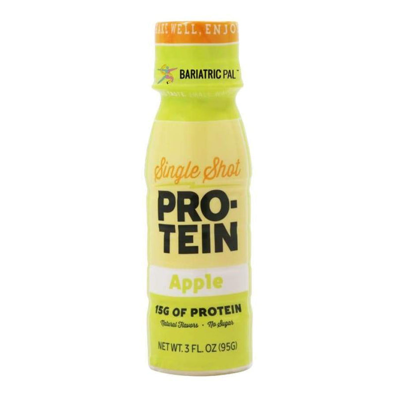 BariatricPal 15g Whey Protein & Collagen Shots - Apple - One Bottle - Liquid Protein