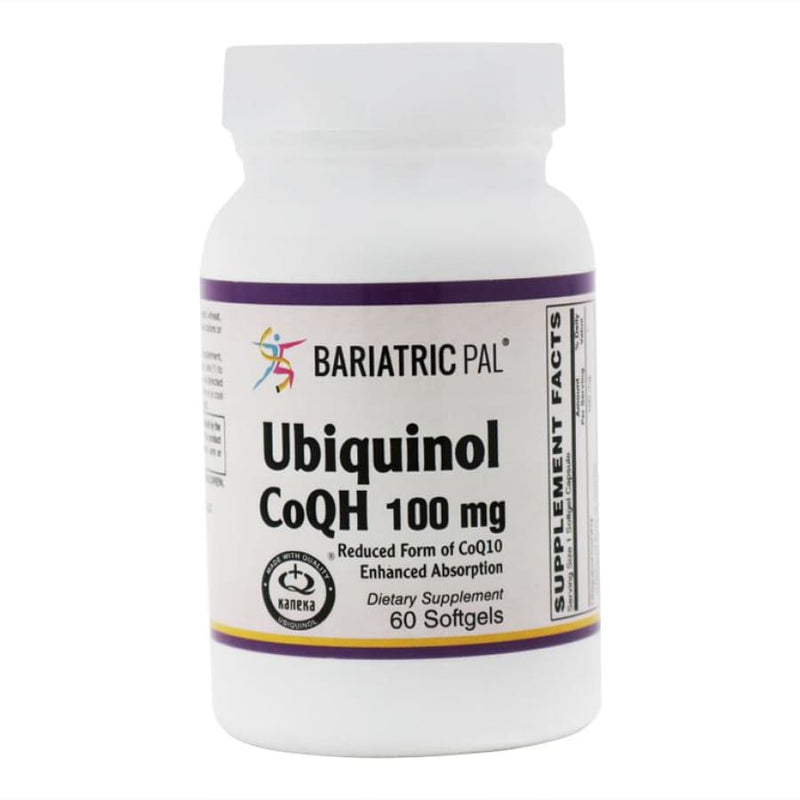 Ubiquinol CoQH Reduced Form of CoQ10 for Enhanced Absorption 100mg - Easy Swallow Softgels by BariatricPal 