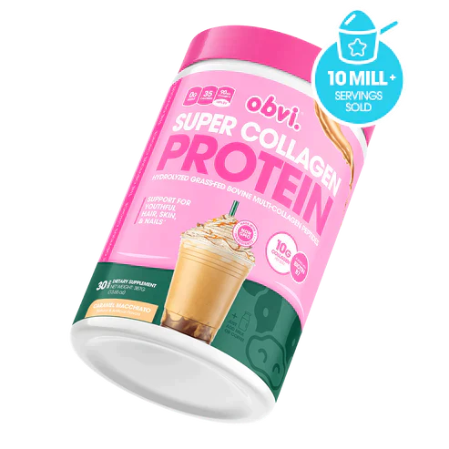 Super Collagen Protein Powder by Obvi - Caramel Macchiato 