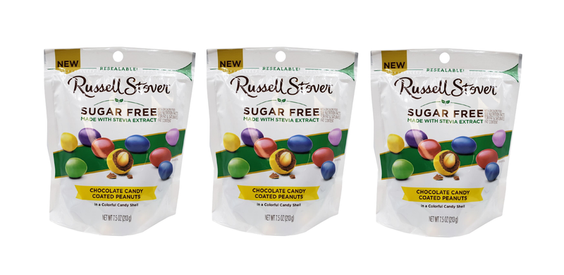 Russell Stover Sugar Free Chocolate Candy Coated Peanuts 7.5 oz