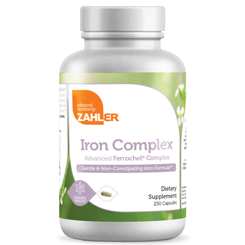 Advanced Iron Complex Capsules by Zahler - Gentle, Kosher and Non-Constipating