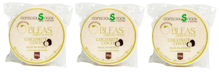 ConsciouSnack Obleas Amaranth Wafers by Snackever