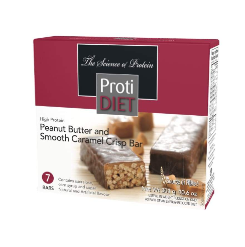 Proti Diet 15g Protein Bars - Peanut Butter and Smooth Caramel Crisp