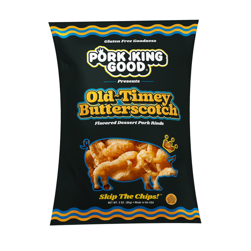 Pork King Good Flavored Dessert Pork Rinds, 3 oz