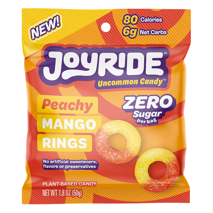 Joyride Zero Sugar Peachy Mango Rings 1.8 oz