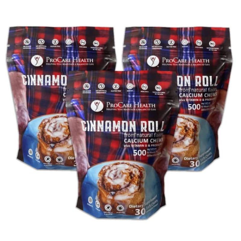 ProCare Health Calcium Soft Chew 500mg - Cinnamon Roll 