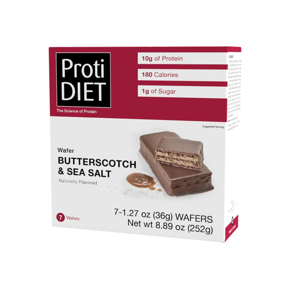 Proti Diet 10g Protein Wafer Bars - Butterscotch and Sea Salt