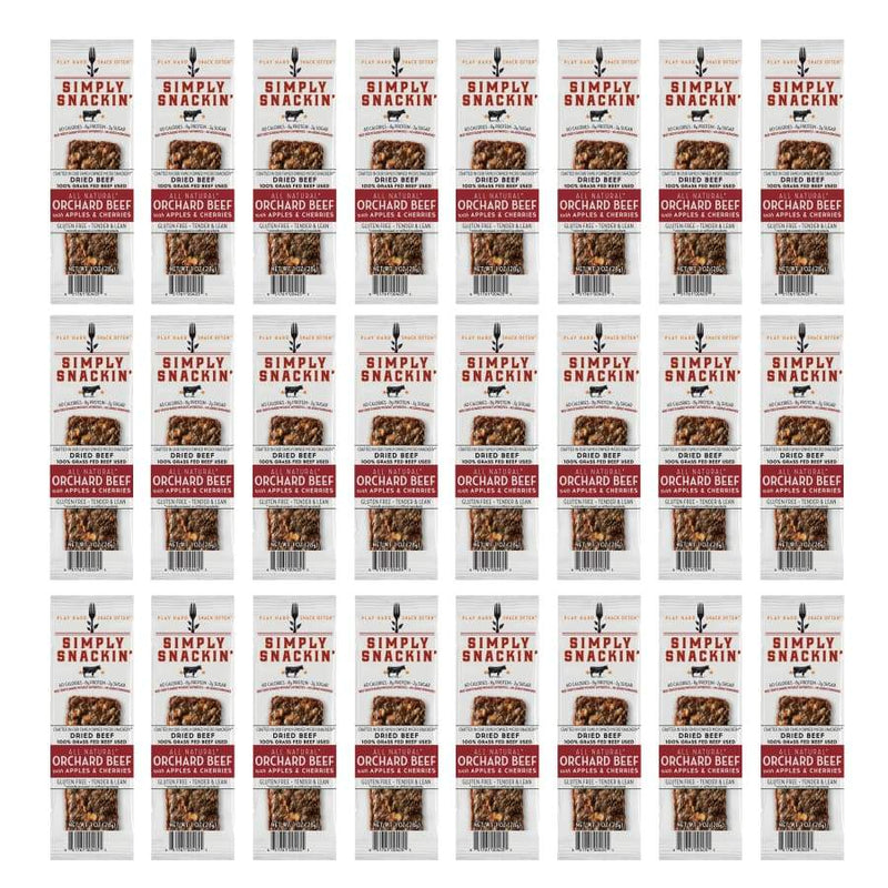 Simply Snackin' Beef Protein Snack - Orchard Beef with Apples & Cherries 