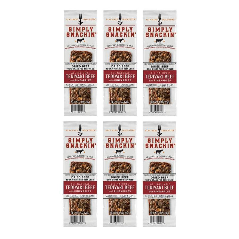 Simply Snackin' Beef Protein Snack - Teriyaki Beef with Pineapples 