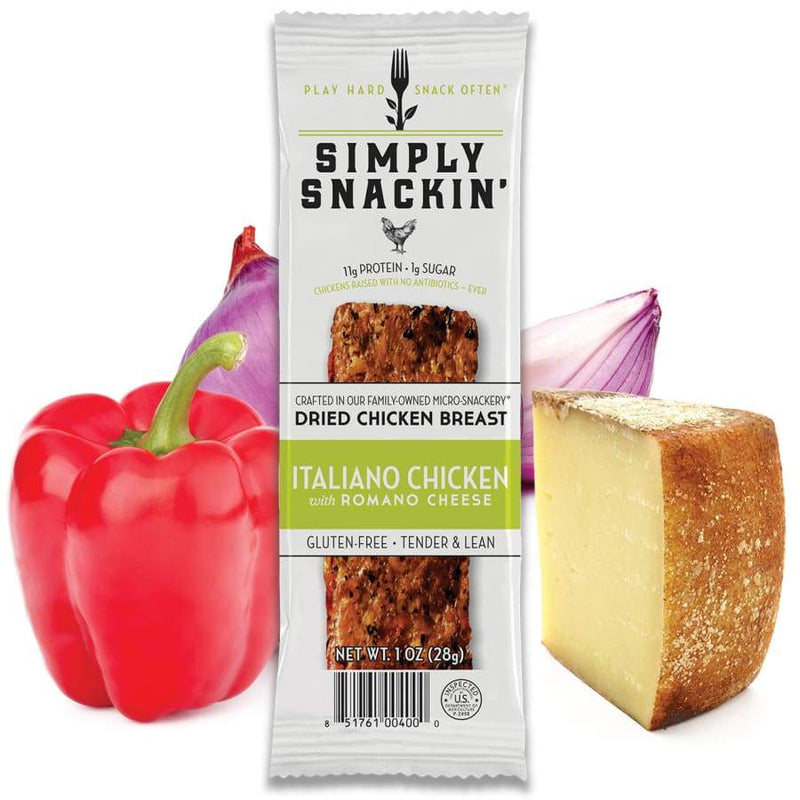 Simply Snackin' Chicken Protein Snack - Italiano Chicken with Romano 