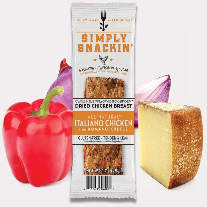 Simply Snackin' Chicken Protein Snack - Italiano Chicken with Romano 